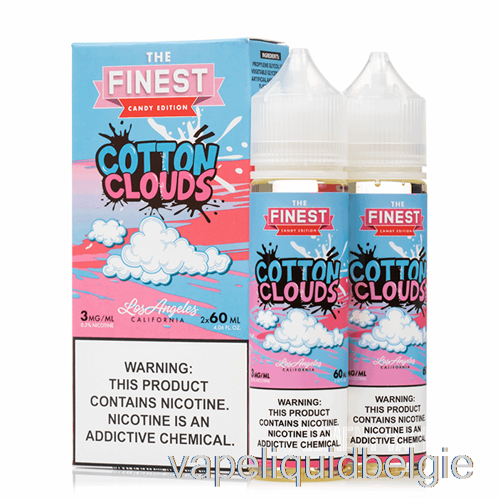 Vape Smaken Katoenwolken - De Fijnste Snoepeditie - 120ml 3mg